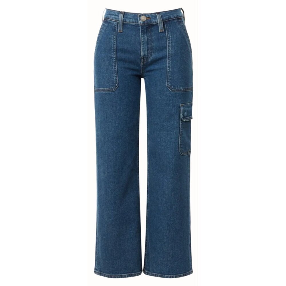 Hudson Designer Womens Size 28/6 Rosie Blue Denim Utility Style Cargo Jeans